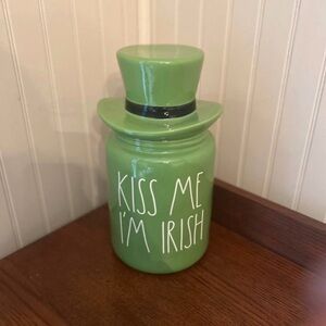 Rae Dunn Kiss me I’m Irish canister
